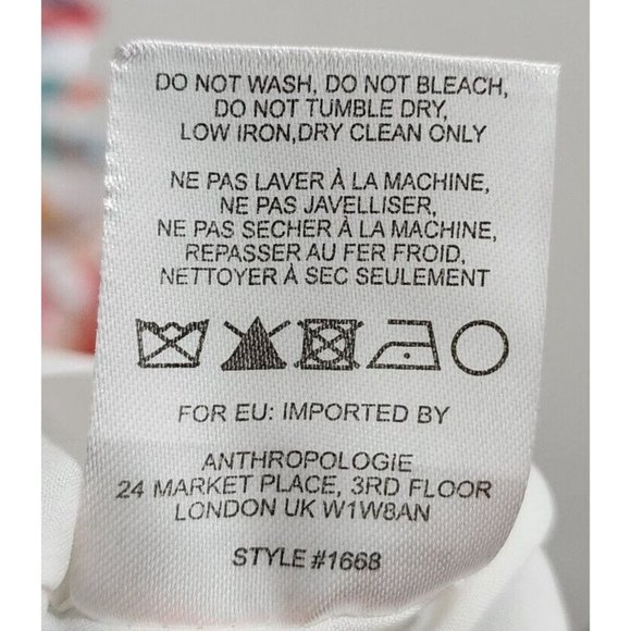 Hutch Anthropologie Women's Maui Halter Dress Colorful Palm Leaf Feather Size 10 - Picture 13 of 13